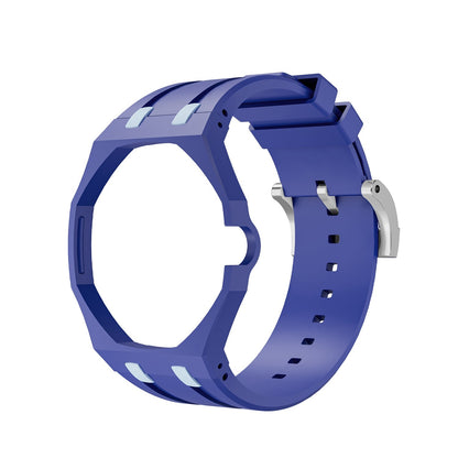 [Riva Jewelry]OAK POP EXCLUSIVE DARK BLUE AND LIGHT BLUE SILICONE STRAP