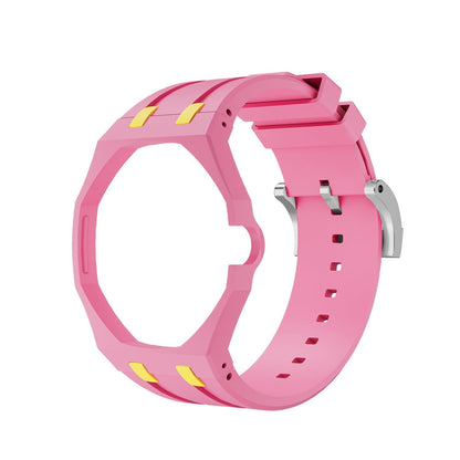[Riva Jewelry]OAK POP EXCLUSIVE PINK AND YELLOW SILICONE STRAP