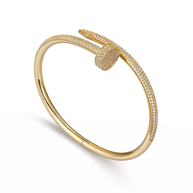 [Riva Jewelry]JUSTE UN CLOU 3.5MM FULL PAVÉ NAIL BANGLE