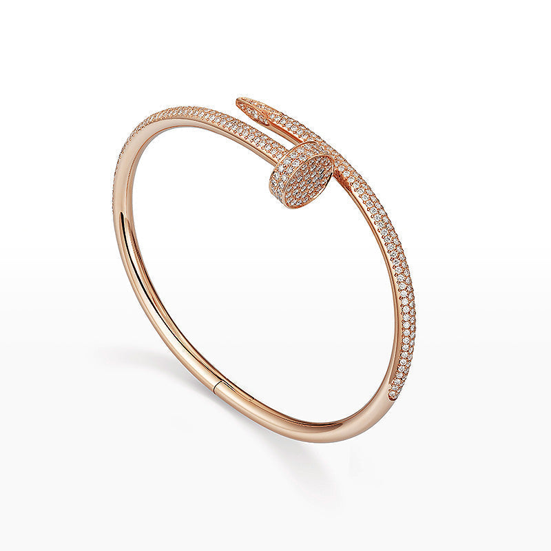[Riva Jewelry]JUSTE UN CLOU 3.5MM FULL PAVÉ NAIL BANGLE