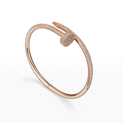 [Riva Jewelry]JUSTE UN CLOU 3.5MM FULL PAVÉ NAIL BANGLE