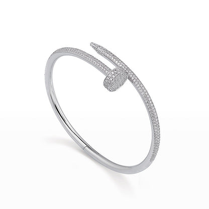 [Riva Jewelry]JUSTE UN CLOU 3.5MM FULL PAVÉ NAIL BANGLE