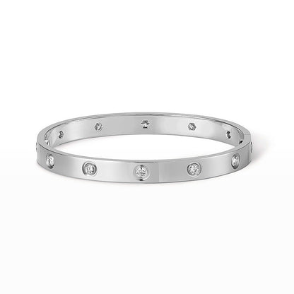[Riva Jewelry]CLASSIC 6.1MM LOVE BANGLE - 10-DIAMOND