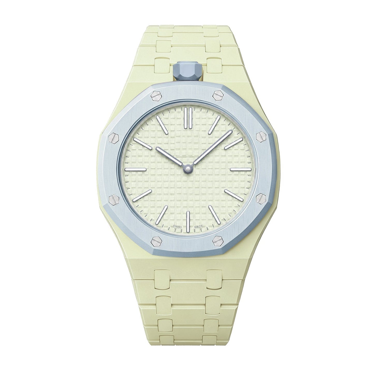[Riva Jewelry]OAK POP EXCLUSIVE CREAMY YELLOW BIOCERAMIC STRAP