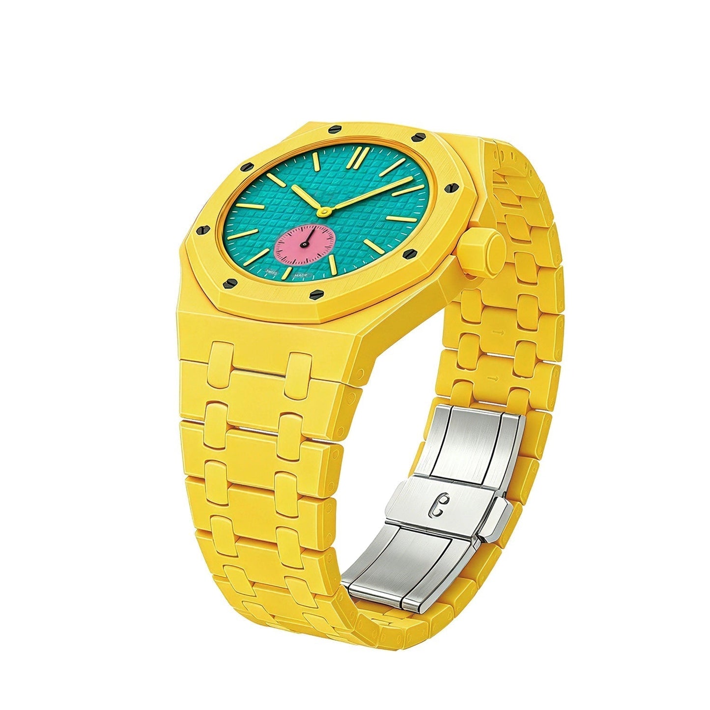 [Riva Jewelry]OAK POP EXCLUSIVE YELLOW BIOCERAMIC STRAP