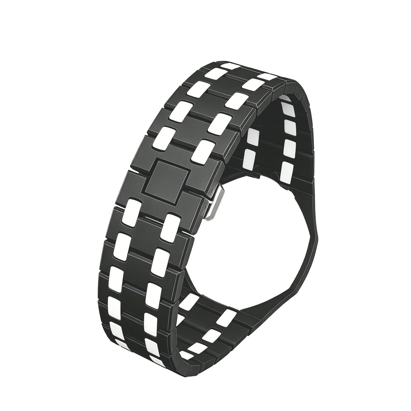 [Riva Jewelry]OAK POP EXCLUSIVE BLACK AND WHITE BIOCERAMIC STRAP