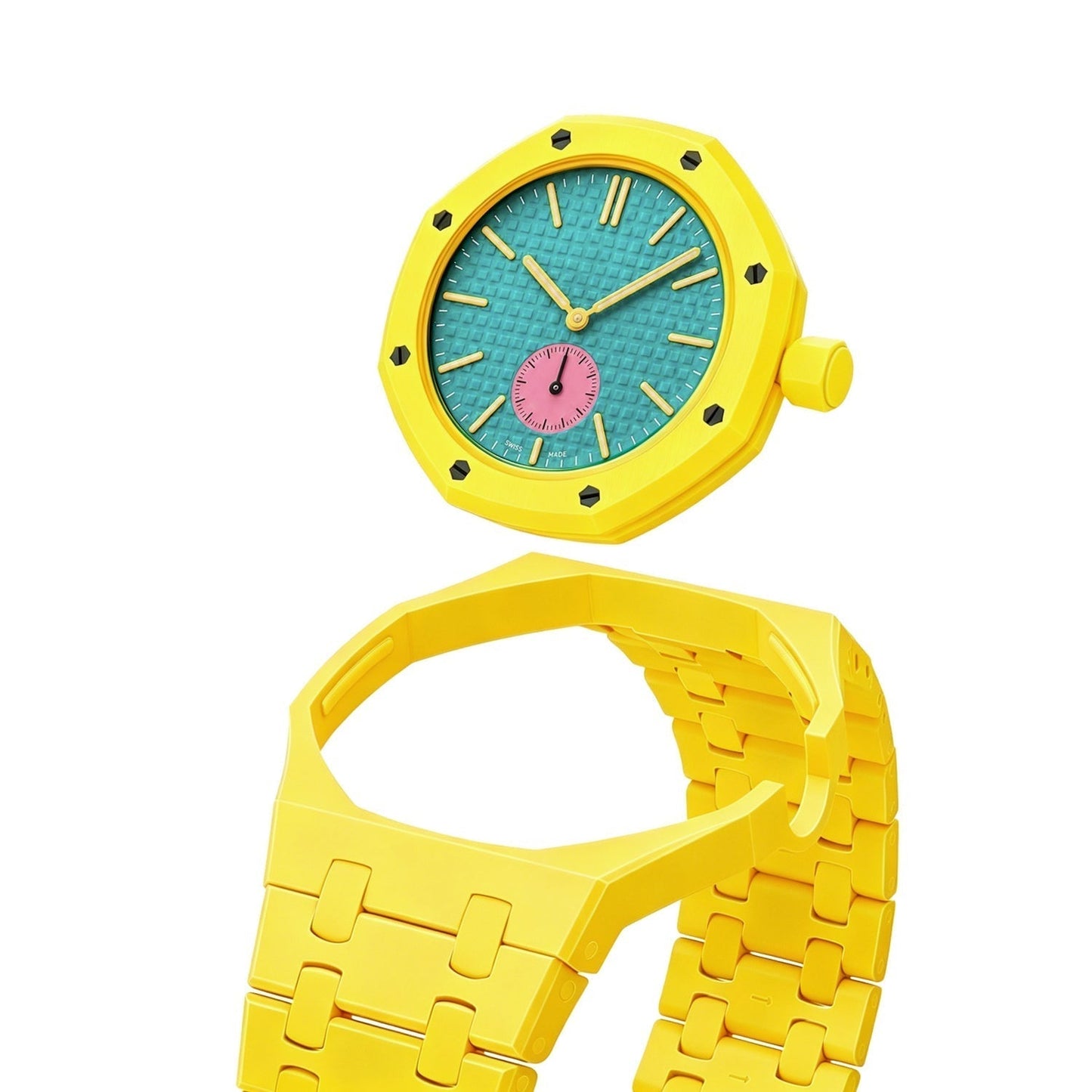 [Riva Jewelry]OAK POP EXCLUSIVE YELLOW BIOCERAMIC STRAP