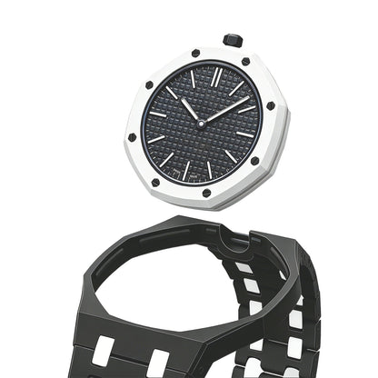 [Riva Jewelry]OAK POP EXCLUSIVE BLACK AND WHITE BIOCERAMIC STRAP