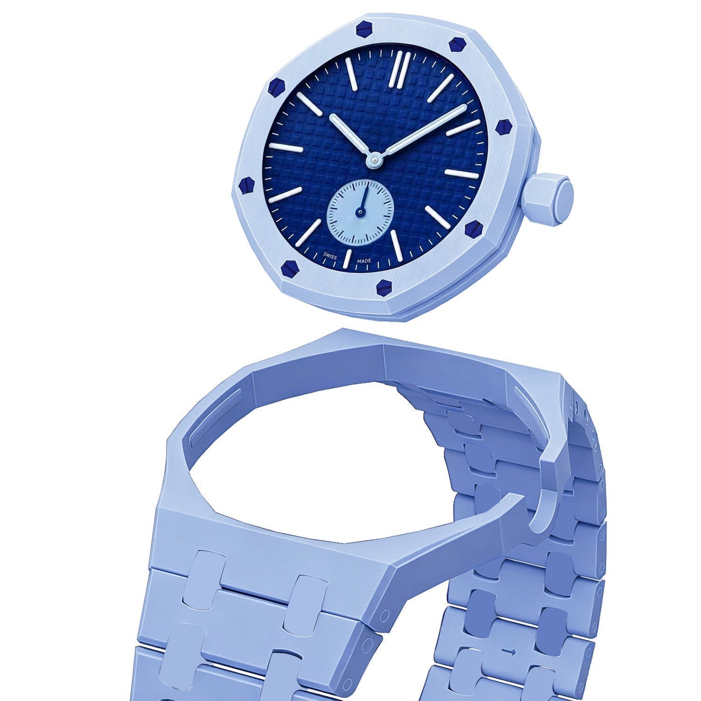 [Riva Jewelry]OAK POP EXCLUSIVE LIGHT BLUE BIOCERAMIC STRAP
