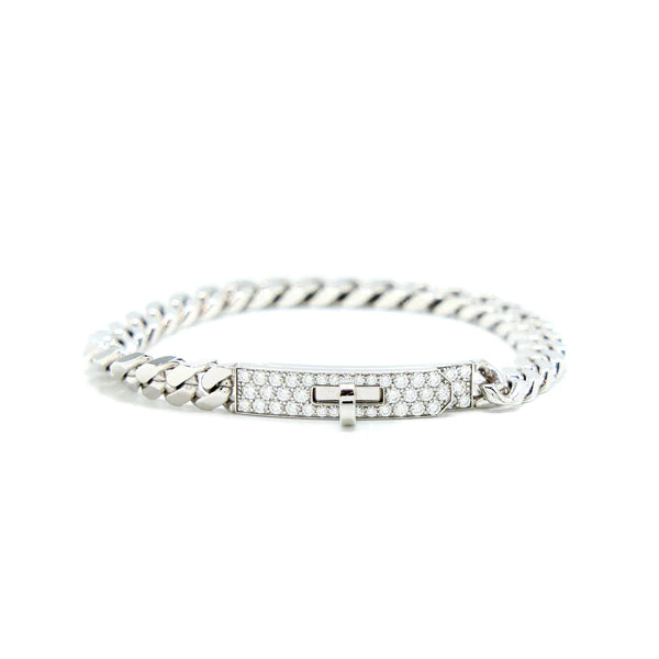 [Riva Jewelry]KELLY CHAIN SILVER DIAMOND BRACELET