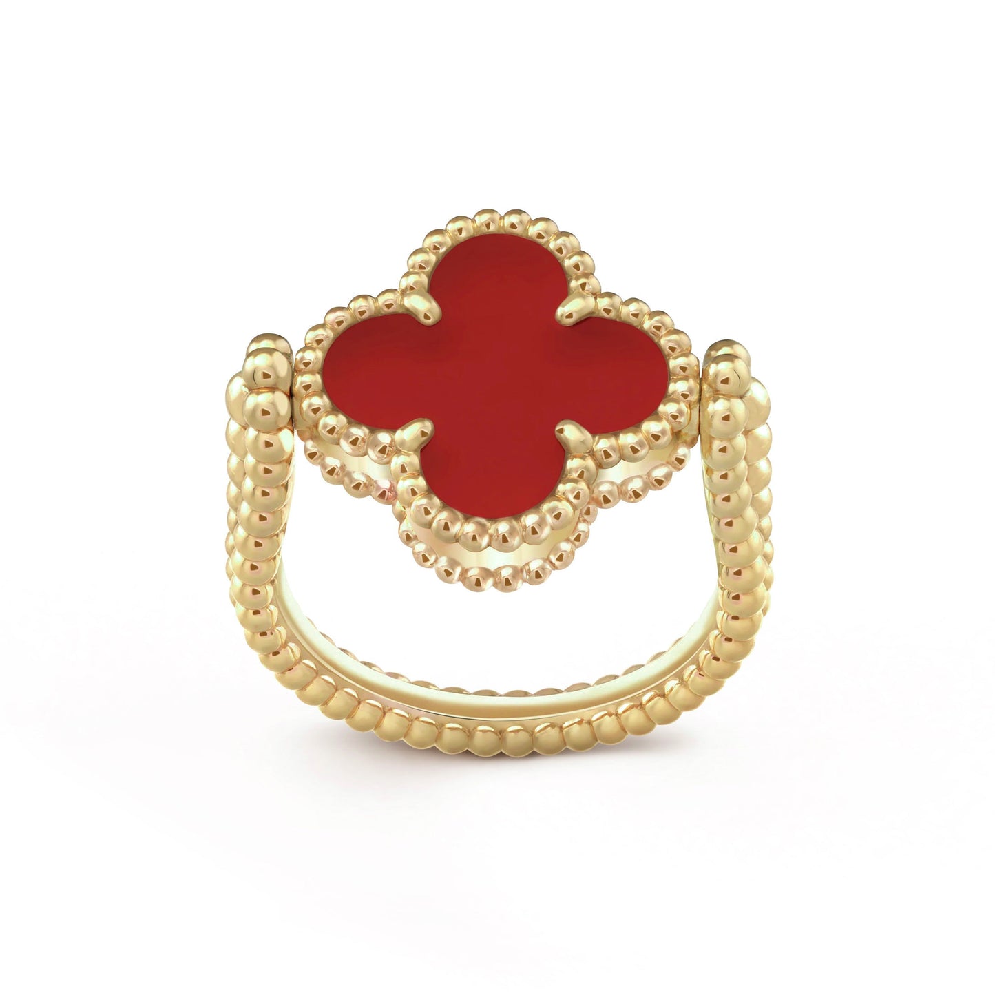 [Riva Jewelry]LUCKY CLOVER GOLD REVERSIBLE RING