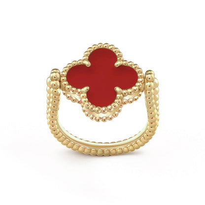 [Riva Jewelry]LUCKY CLOVER GOLD REVERSIBLE RING