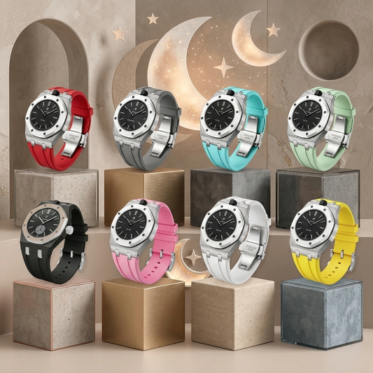 [Riva Jewelry]Royal Oak Pop Exclusive Steel Case & Silicone Strap With Cradle