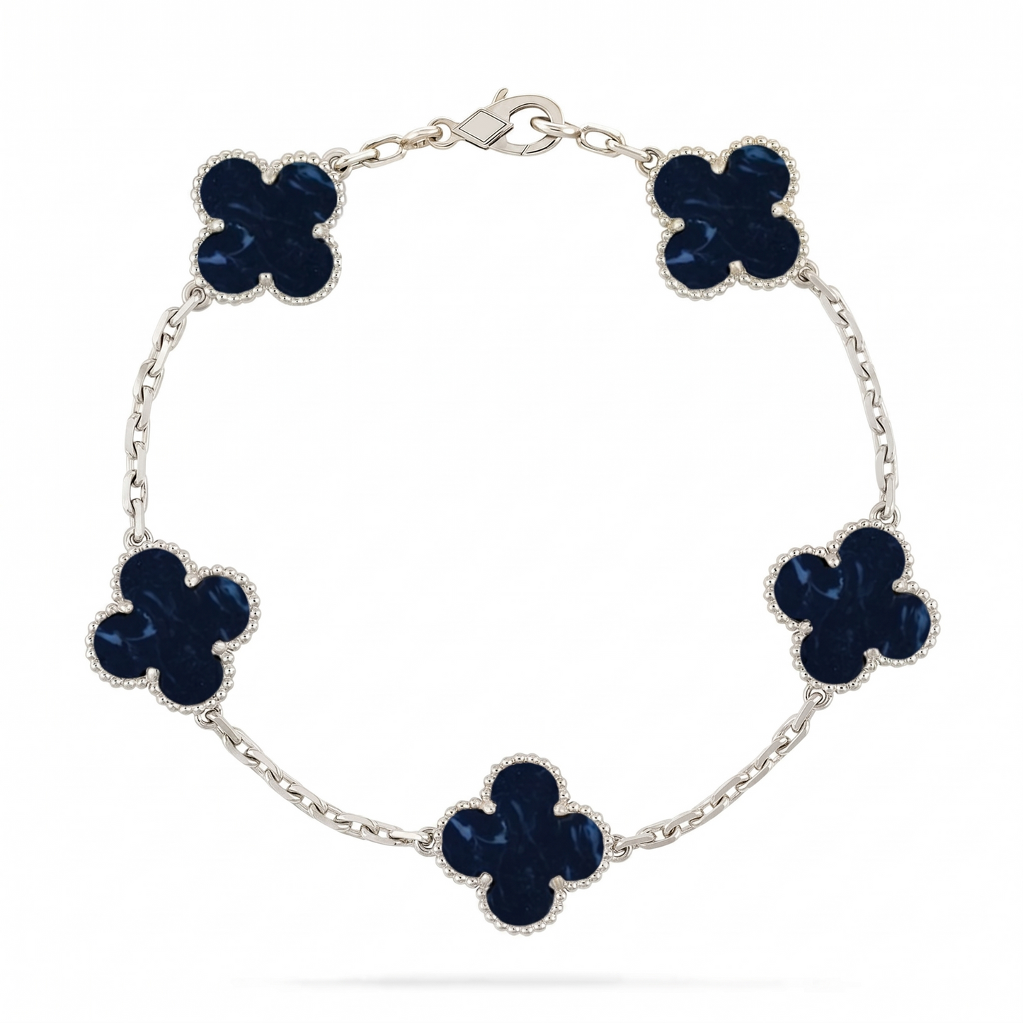 [Riva Jewelry]LUCKY CLOVER 5-MOTIF BRACELET - PIETERSITE COLLECTION