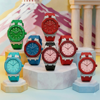 [Riva Jewelry]ROYAL OAK POP EXCLUSIVE STEEL CASE & SILICONE STRAP