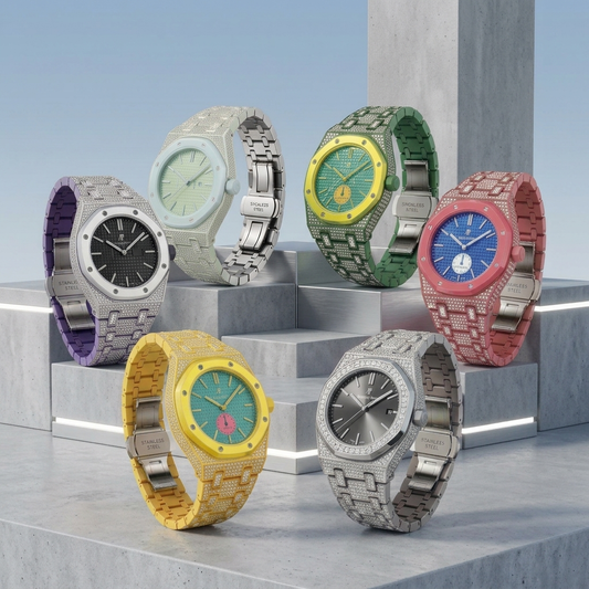 [Riva Jewelry]Royal Oak Pop Exclusive Bioceramic Case & Bioceramic Strap Full Diamond