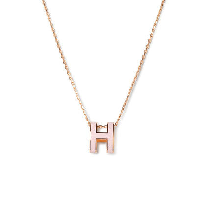 [Riva Jewelry]POP H PEDANT ROSE GOLD