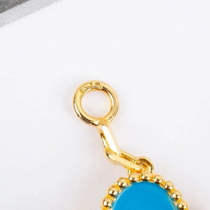 [Riva Jewelry]LUCKY CLOVER 5-MOTIF BRACELET - TURQUOISE COLLECTION