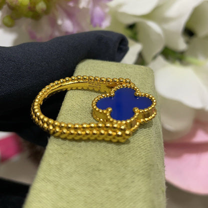 [Riva Jewelry]LUCKY CLOVER GOLD REVERSIBLE RING