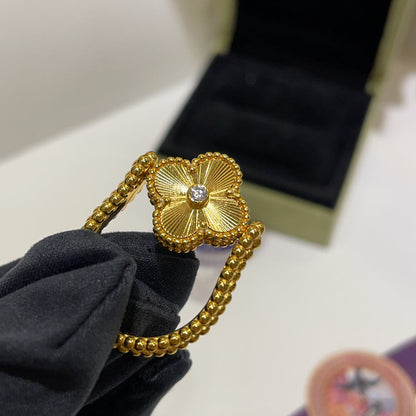 [Riva Jewelry]LUCKY CLOVER GOLD REVERSIBLE RING