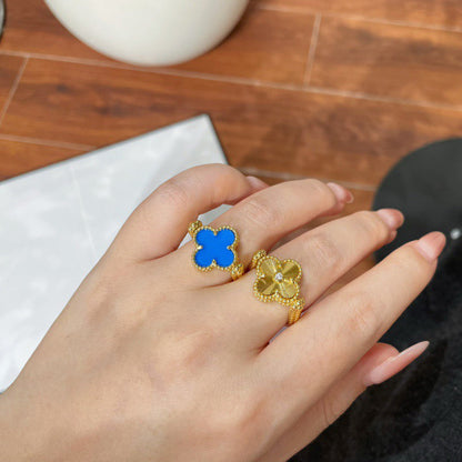 [Riva Jewelry]LUCKY CLOVER GOLD REVERSIBLE RING