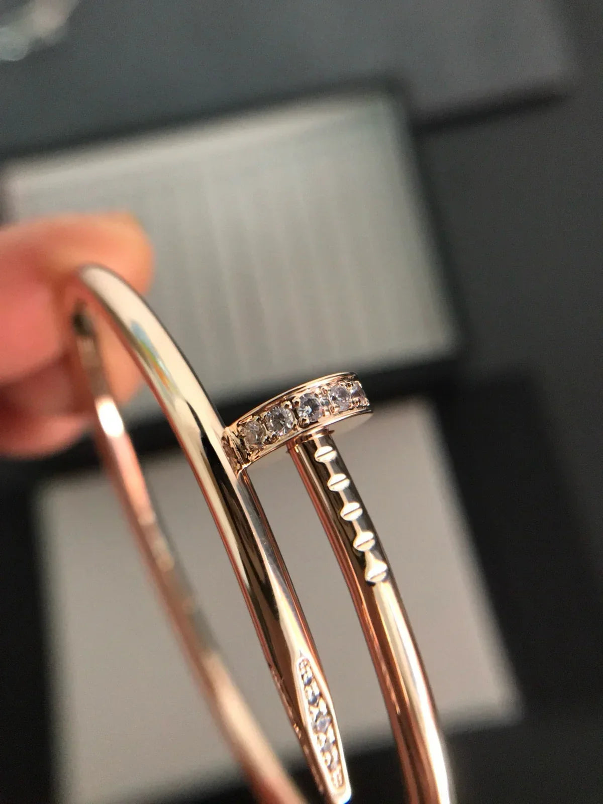 [Riva Jewelry]JUSTE UN CLOU 3.5MM CLASSIC DIAMOND BANGLE