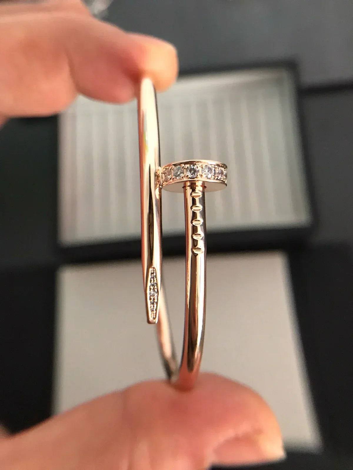 [Riva Jewelry]JUSTE UN CLOU 3.5MM CLASSIC DIAMOND BANGLE