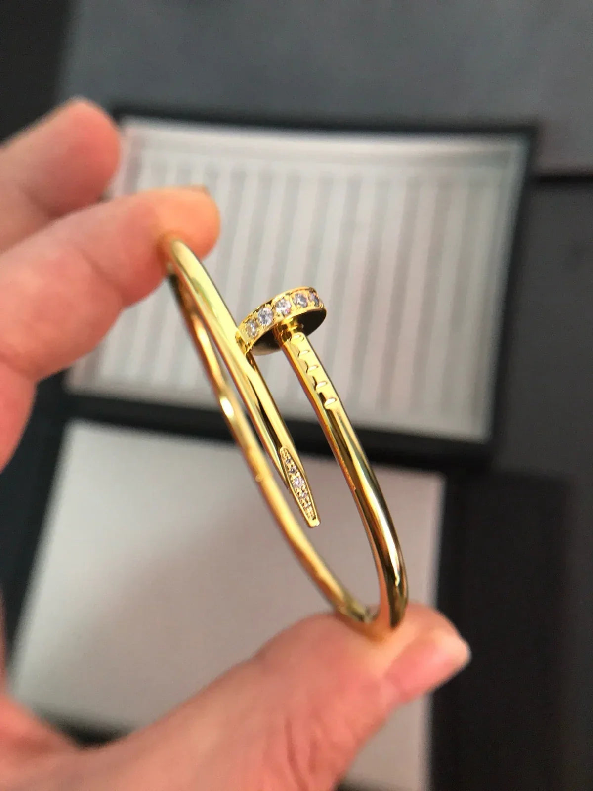 [Riva Jewelry]JUSTE UN CLOU 3.5MM CLASSIC DIAMOND BANGLE