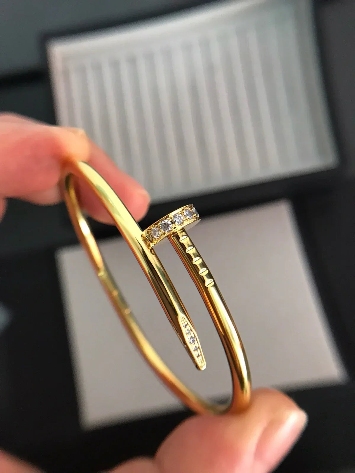 [Riva Jewelry]JUSTE UN CLOU 3.5MM CLASSIC DIAMOND BANGLE