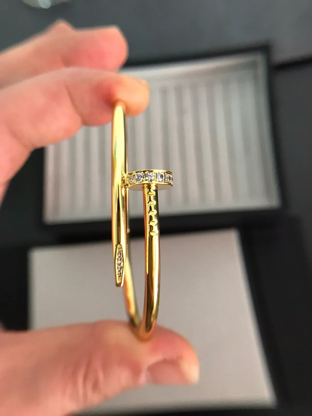 [Riva Jewelry]JUSTE UN CLOU 3.5MM CLASSIC DIAMOND BANGLE