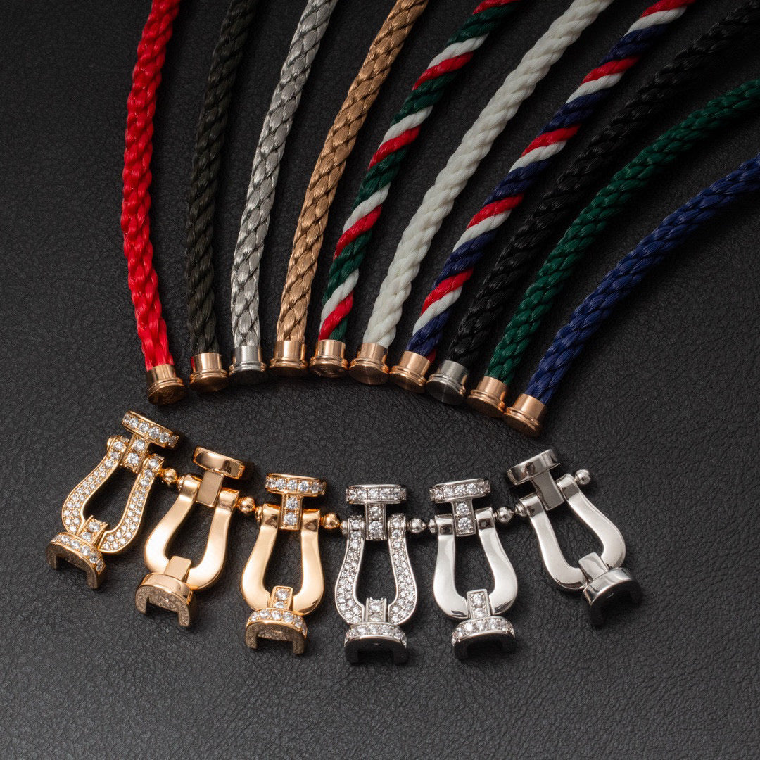 [Riva Jewelry]FORCE LARGE HORSESHOE BRACELET - GOLD