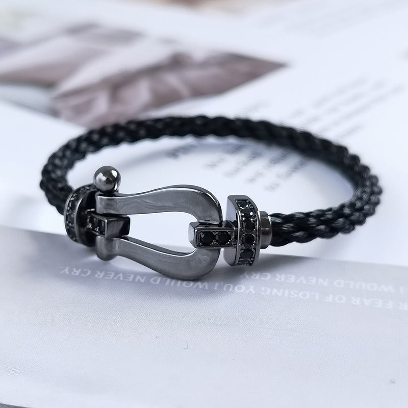 [Riva Jewelry]FORCE LARGE SERIES BLACK SAMURAI BRACELET
