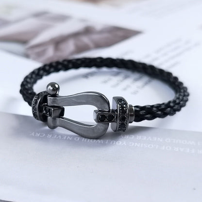 [Riva Jewelry]FORCE LARGE SERIES BLACK SAMURAI BRACELET