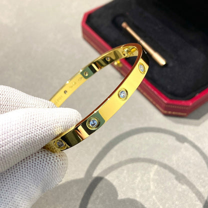 [Riva Jewelry]CLASSIC 6.1MM LOVE BANGLE - 10-DIAMOND
