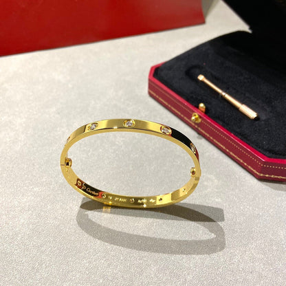 [Riva Jewelry]CLASSIC 6.1MM LOVE BANGLE - 10-DIAMOND