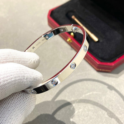 [Riva Jewelry]CLASSIC 6.1MM LOVE BANGLE - 10-DIAMOND