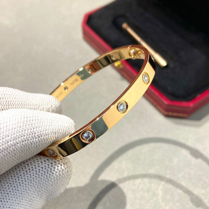 [Riva Jewelry]CLASSIC 6.1MM LOVE BANGLE - 10-DIAMOND