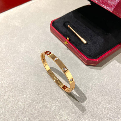 [Riva Jewelry]CLASSIC 6.1MM LOVE BANGLE - 10-DIAMOND