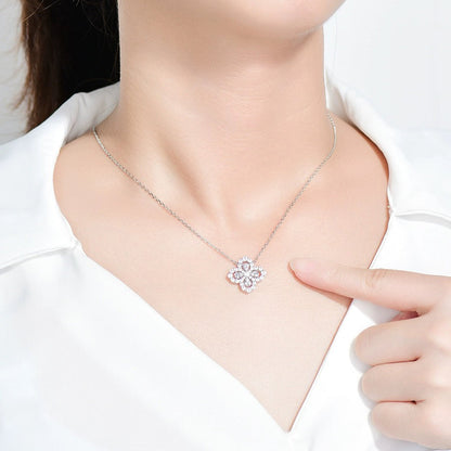 [Riva Jewelry]LOOP NECKLACE FULL MOTIF DIAMOND 16MM MULTIPLE COLORS