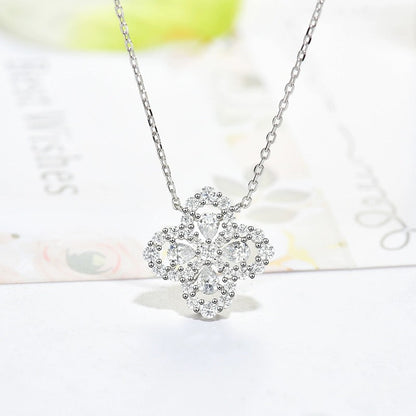[Riva Jewelry]LOOP NECKLACE FULL MOTIF DIAMOND 16MM MULTIPLE COLORS