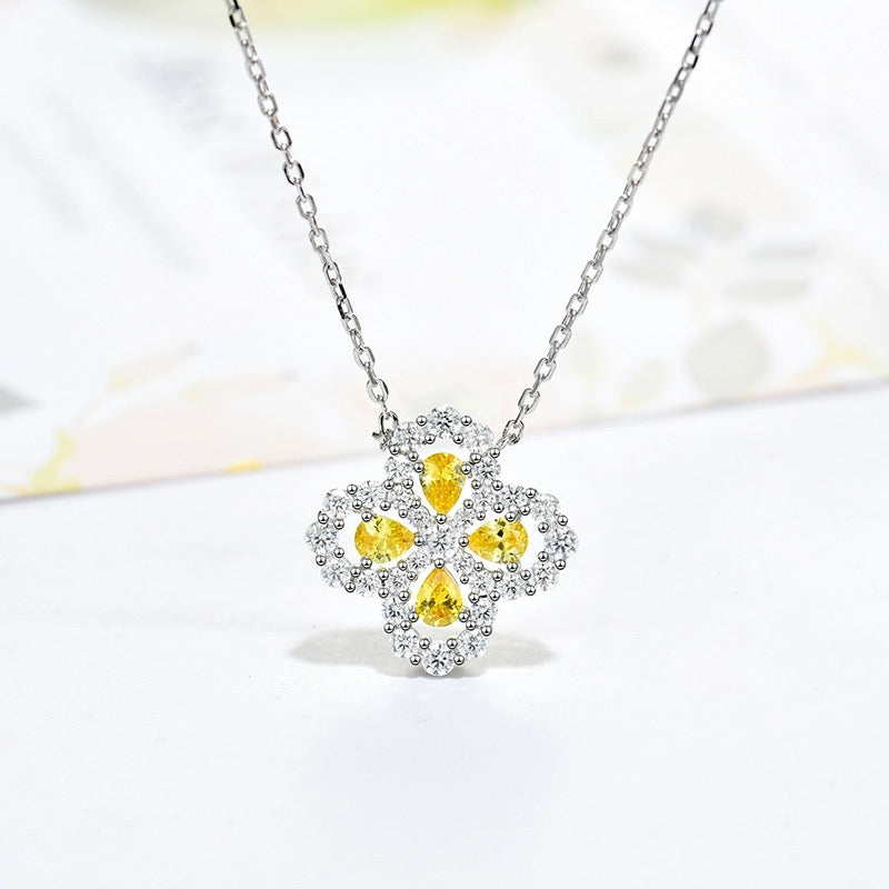 [Riva Jewelry]LOOP NECKLACE FULL MOTIF DIAMOND 16MM MULTIPLE COLORS
