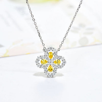 [Riva Jewelry]LOOP NECKLACE FULL MOTIF DIAMOND 16MM MULTIPLE COLORS