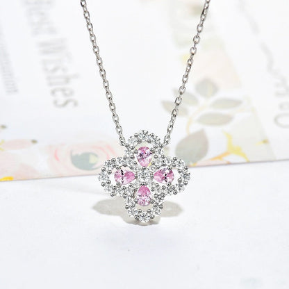 [Riva Jewelry]LOOP NECKLACE FULL MOTIF DIAMOND 16MM MULTIPLE COLORS