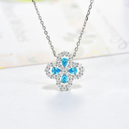[Riva Jewelry]LOOP NECKLACE FULL MOTIF DIAMOND 16MM MULTIPLE COLORS