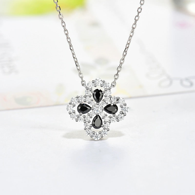 [Riva Jewelry]LOOP NECKLACE FULL MOTIF DIAMOND 16MM MULTIPLE COLORS