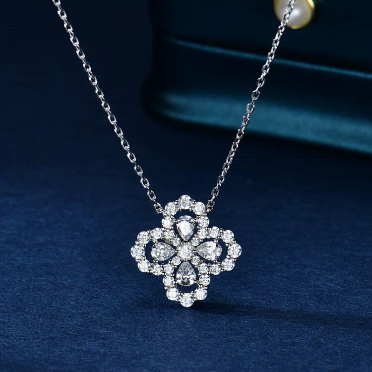 [Riva Jewelry]LOOP NECKLACE FULL MOTIF DIAMOND 16MM MULTIPLE COLORS