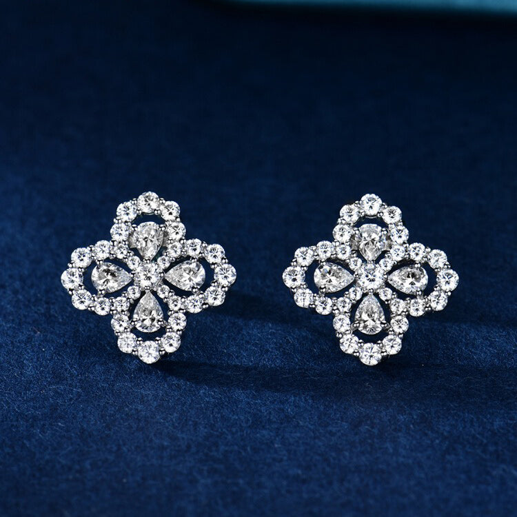[Riva Jewelry]LOOP EARRINGS FULL MOTIF DIAMOND 16MM