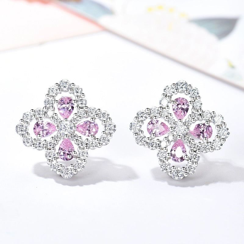 [Riva Jewelry]LOOP EARRINGS FULL MOTIF DIAMOND 16MM