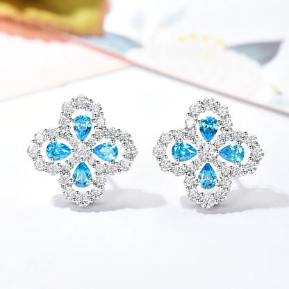 [Riva Jewelry]LOOP EARRINGS FULL MOTIF DIAMOND 16MM