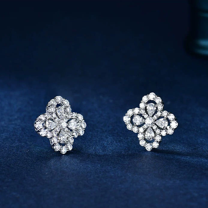 [Riva Jewelry]LOOP EARRINGS FULL MOTIF DIAMOND 16MM